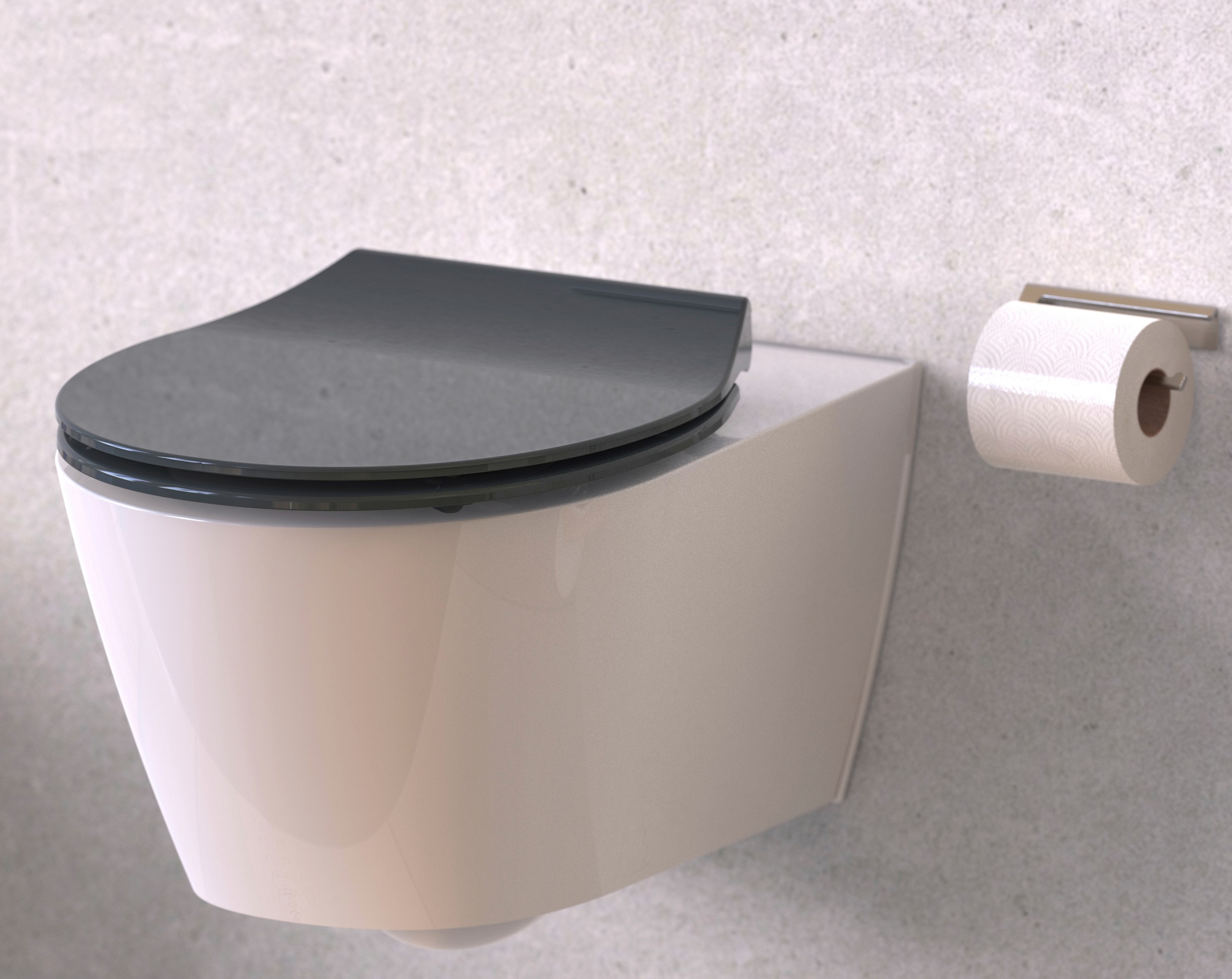 Schütte WC-Sitz »SLIM« Duroplast, Absenkautomatik, Schnellverschluss, besonders flache Form