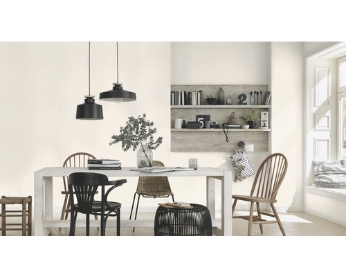 Vliesbehang 595501 Voyage Uni wit