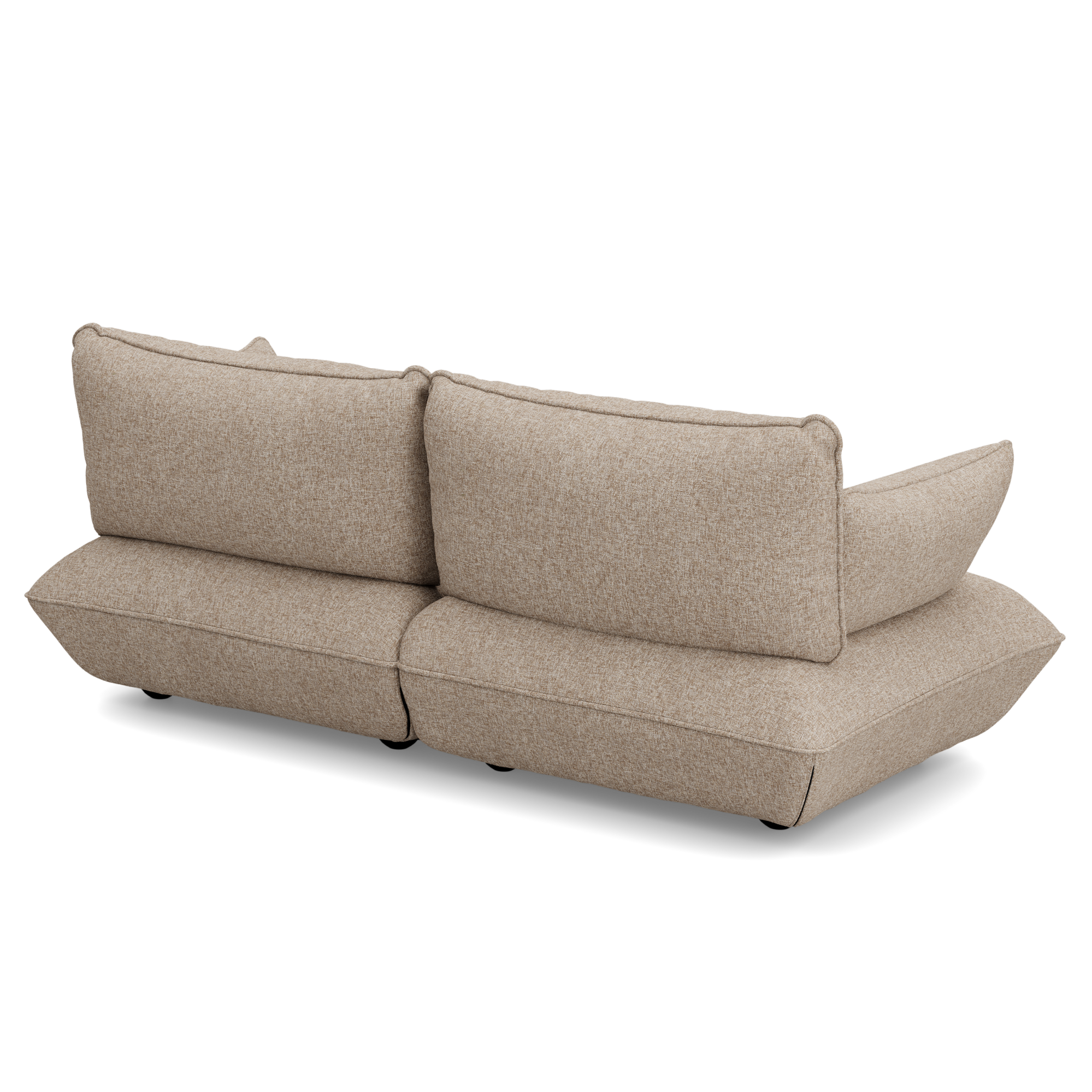 2-zitsbank Sumo boucle recycled brown melange