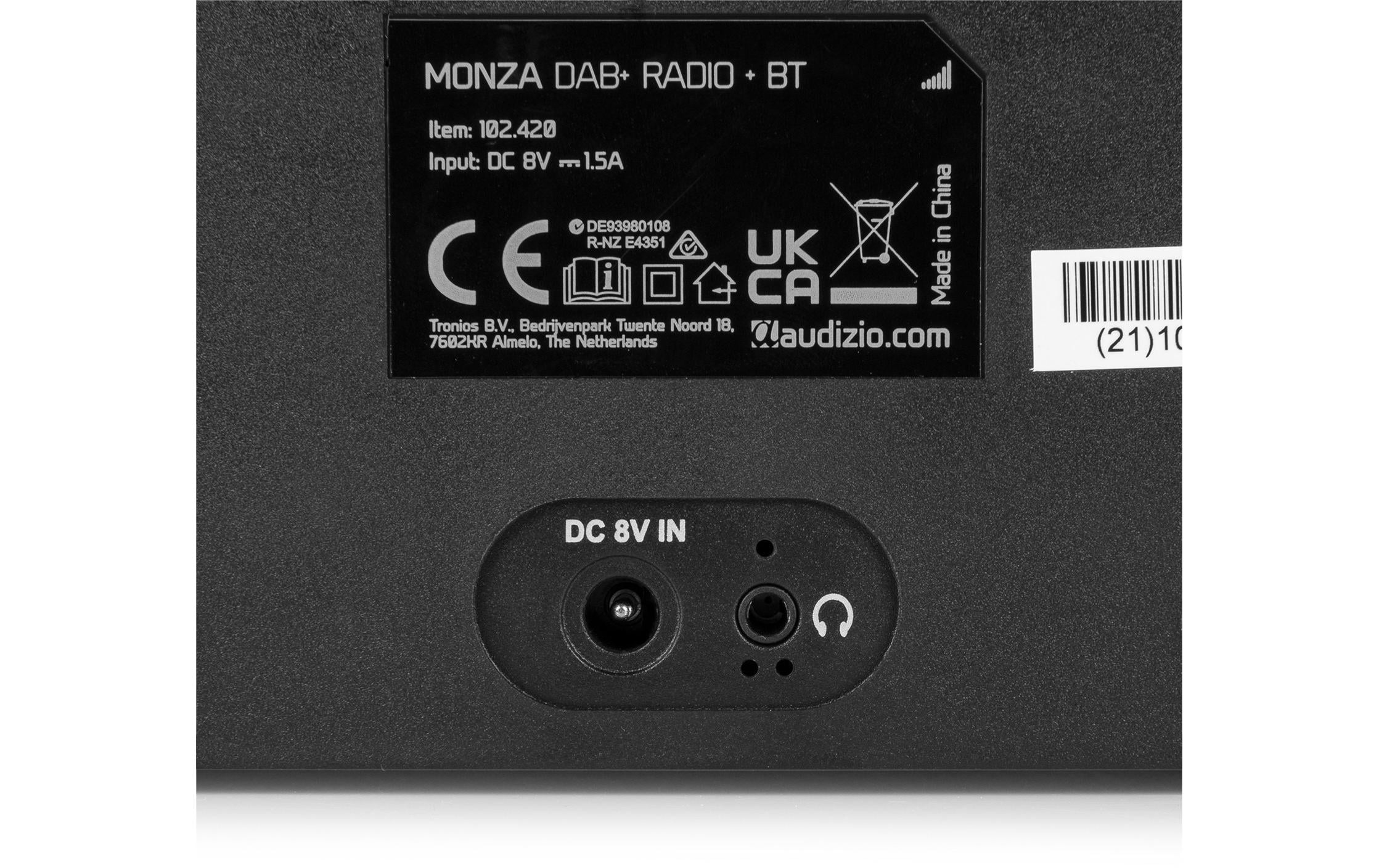 DAB+ Radio Monza SchwarzPortables DAB+ Radio mit FM-Funktion und Bluetooth-Konnektivität