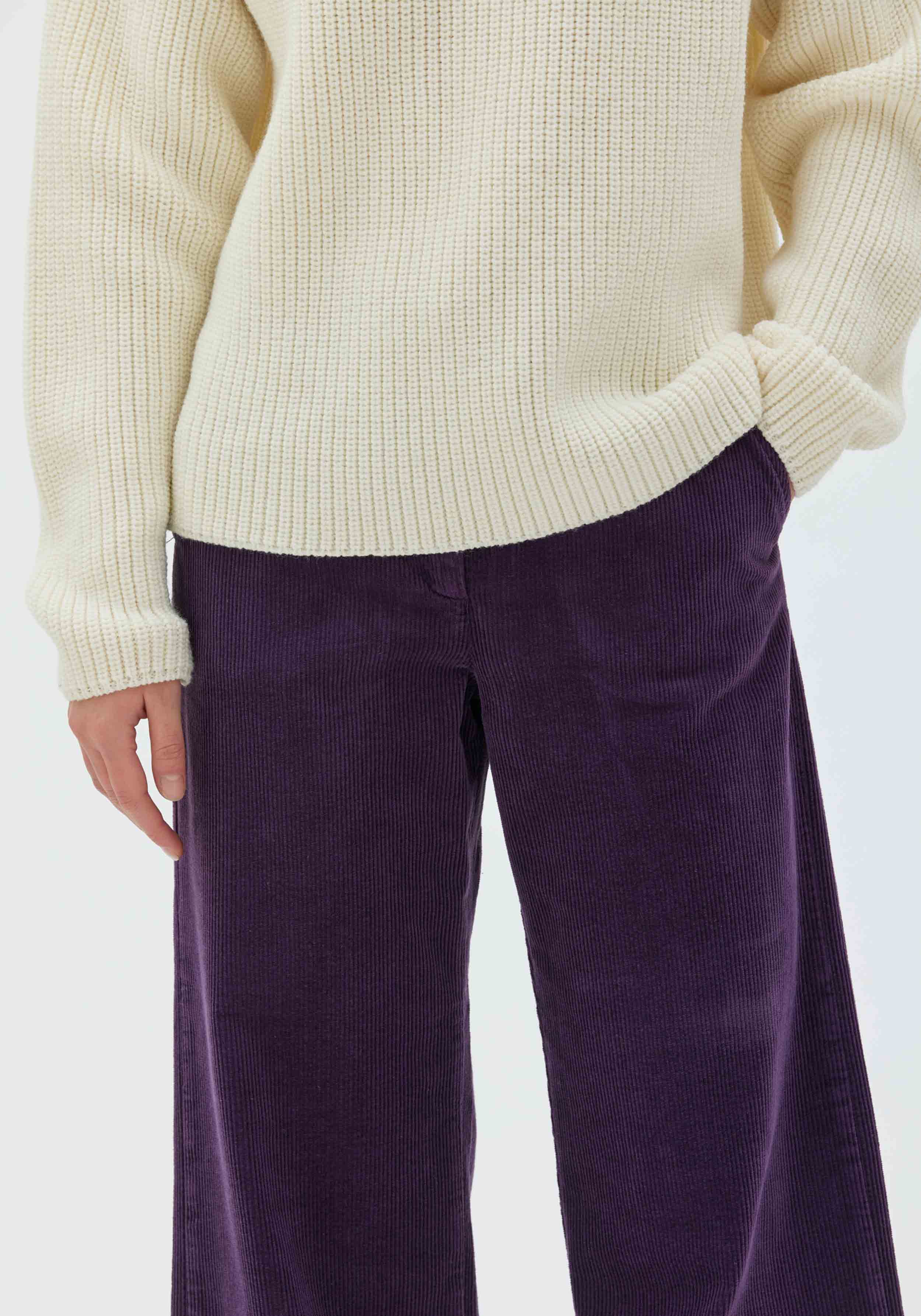 Maska Cord-Hose Lail Corduroy Elderberry