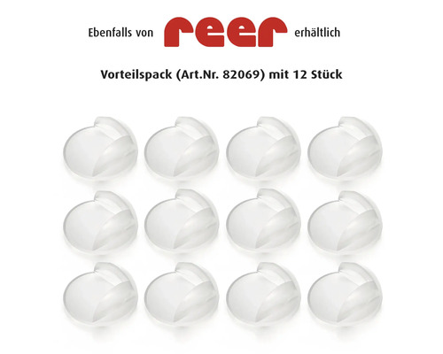 Reer transparante kunststof hoekbeschermers, 12 stuks
