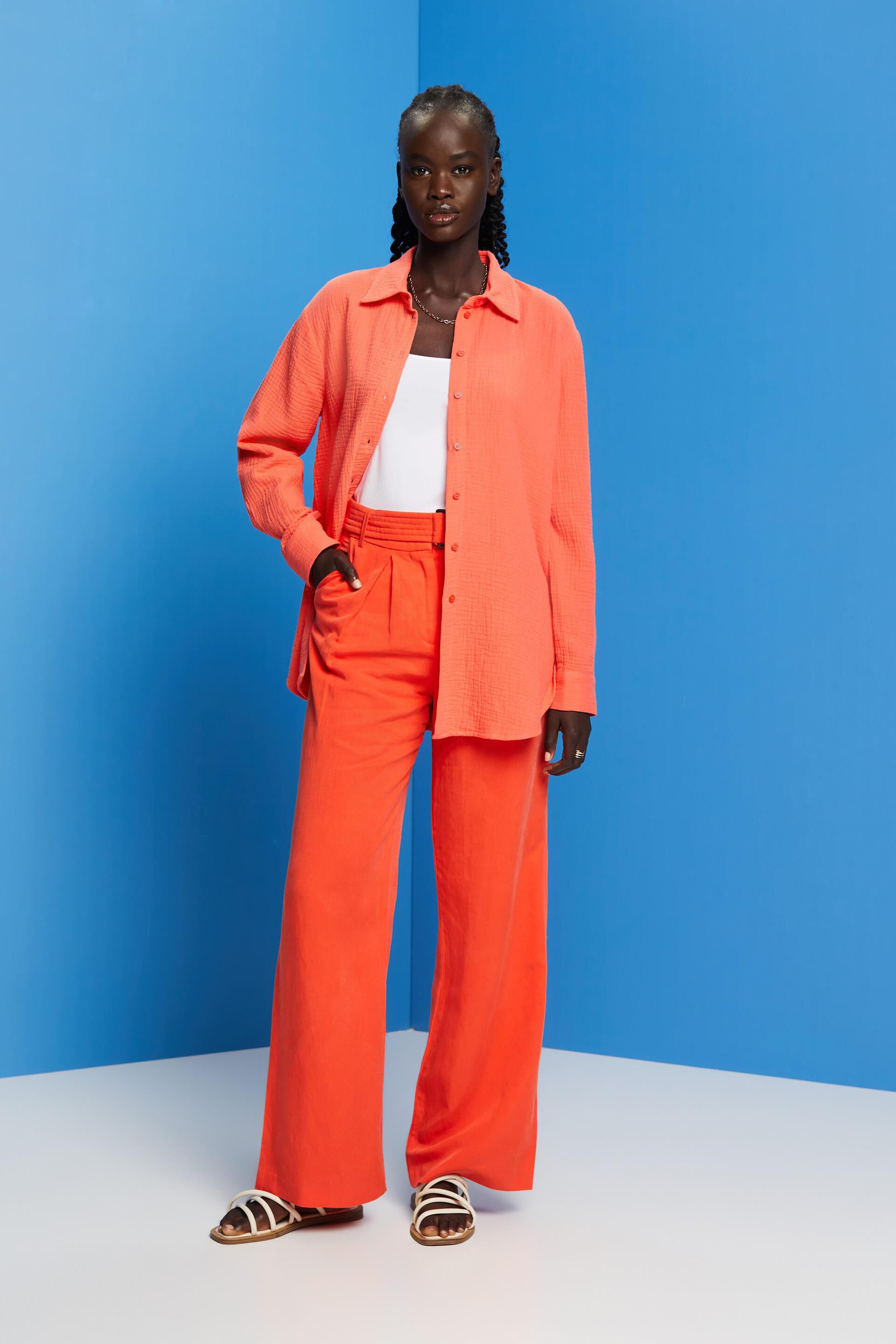 Chemise en seersucker de coton