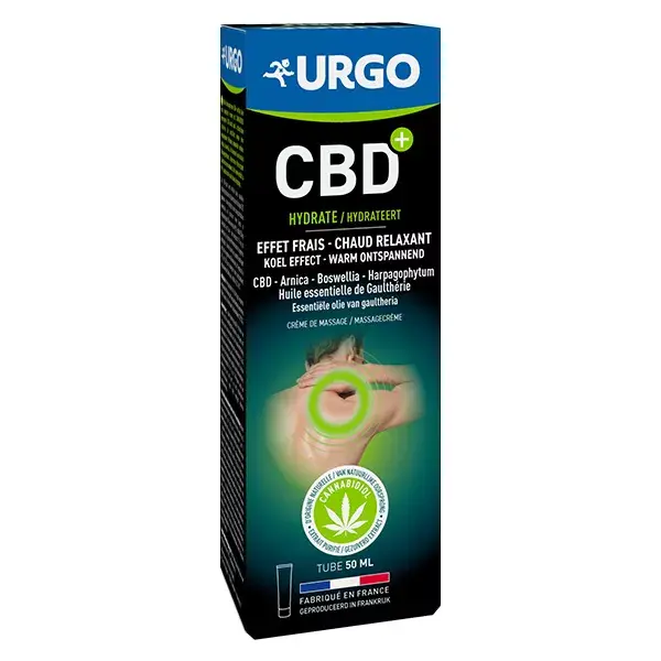 Creme Urgo CBD+ em tubo de 50ml
