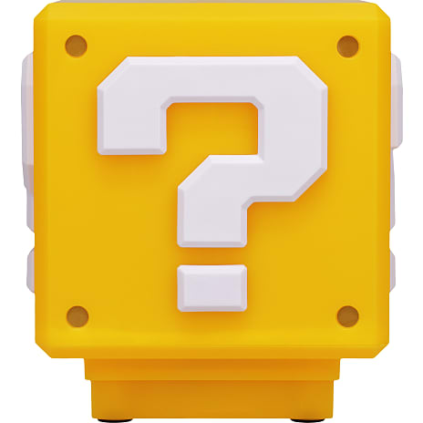 Super Mario Mini Question Block lampe - gul