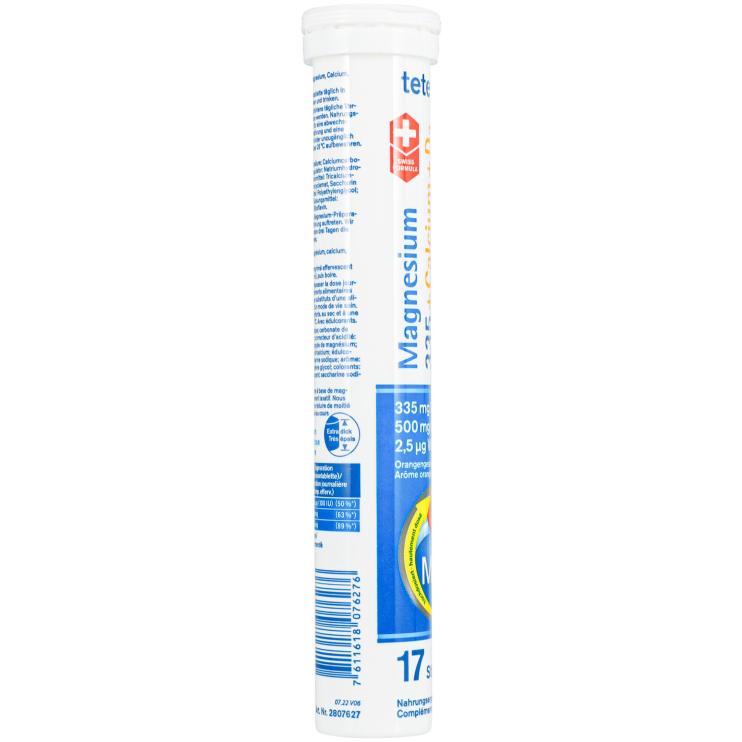 Tetesept Magnesium 335 & Calcium & D3 Brausetabletten 17 Stück