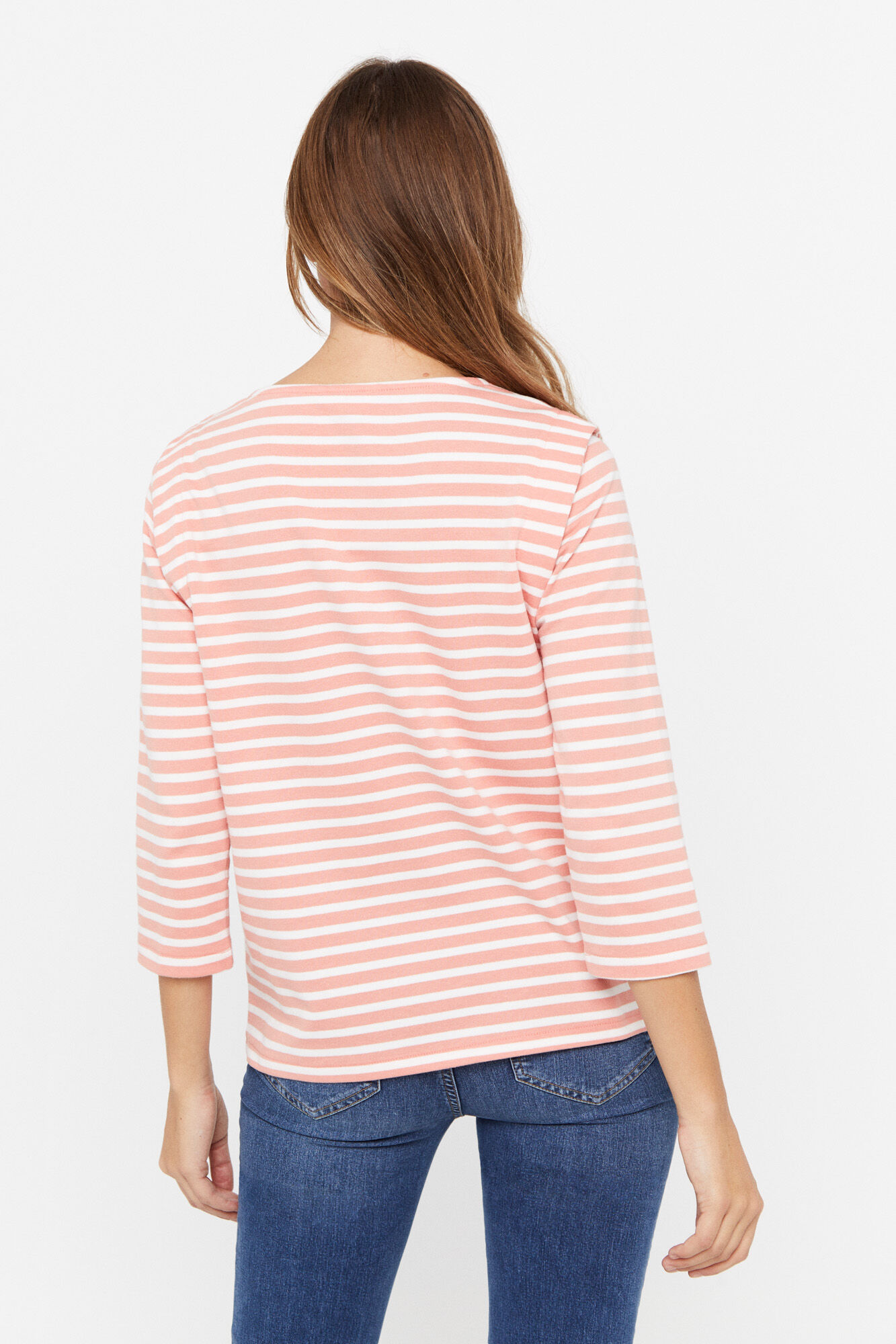 Blusa de moletom plissada leve - Coral