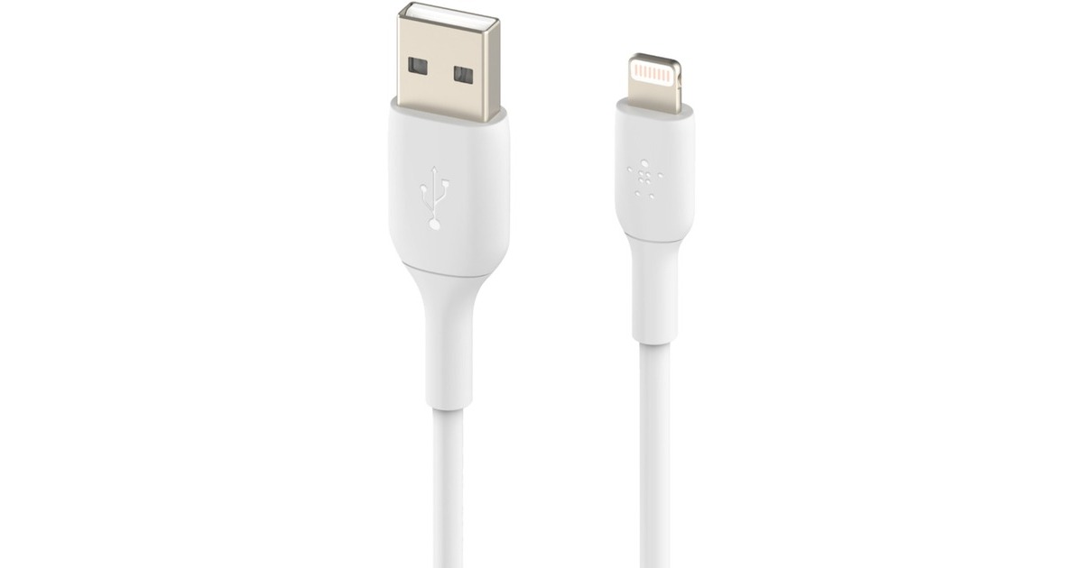 BelkinBoost Charge Lightning naar USB-A kabel 2 meter  (Wit, CAA001bt2MWH)