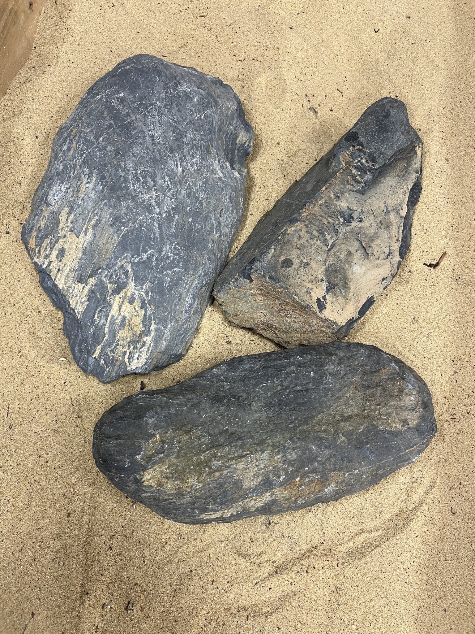 AQXL selected Steenbundel N Dark Pebble rock grijs 3 stuks
