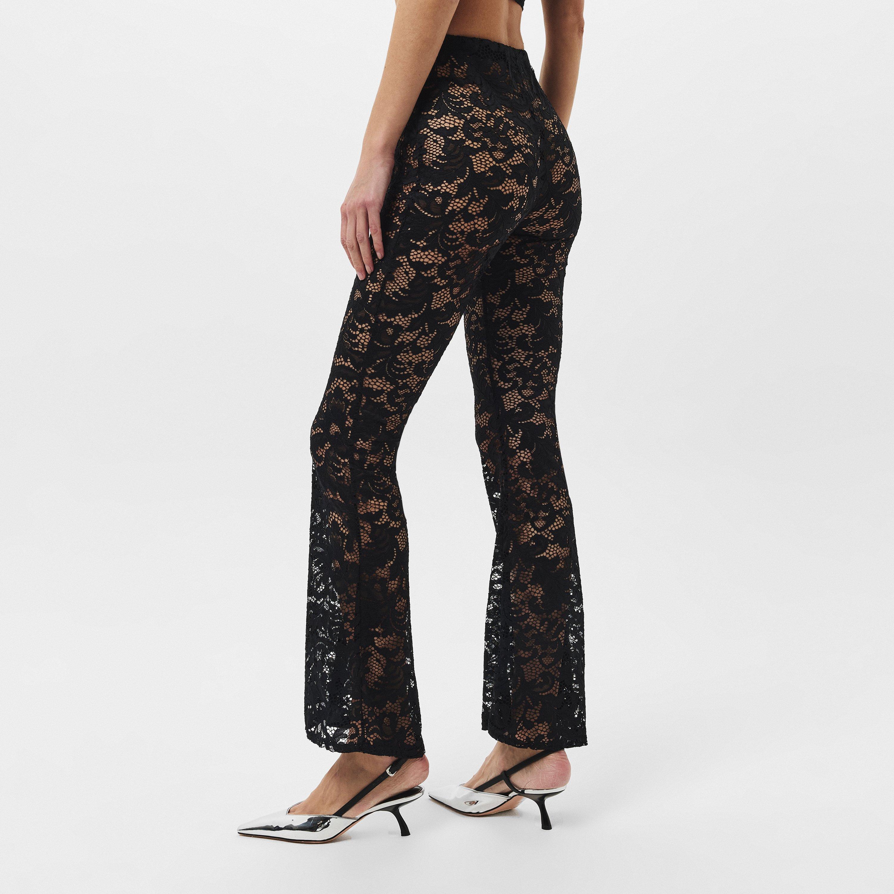 Missy Empire ME Lace Flared Trousers Womens