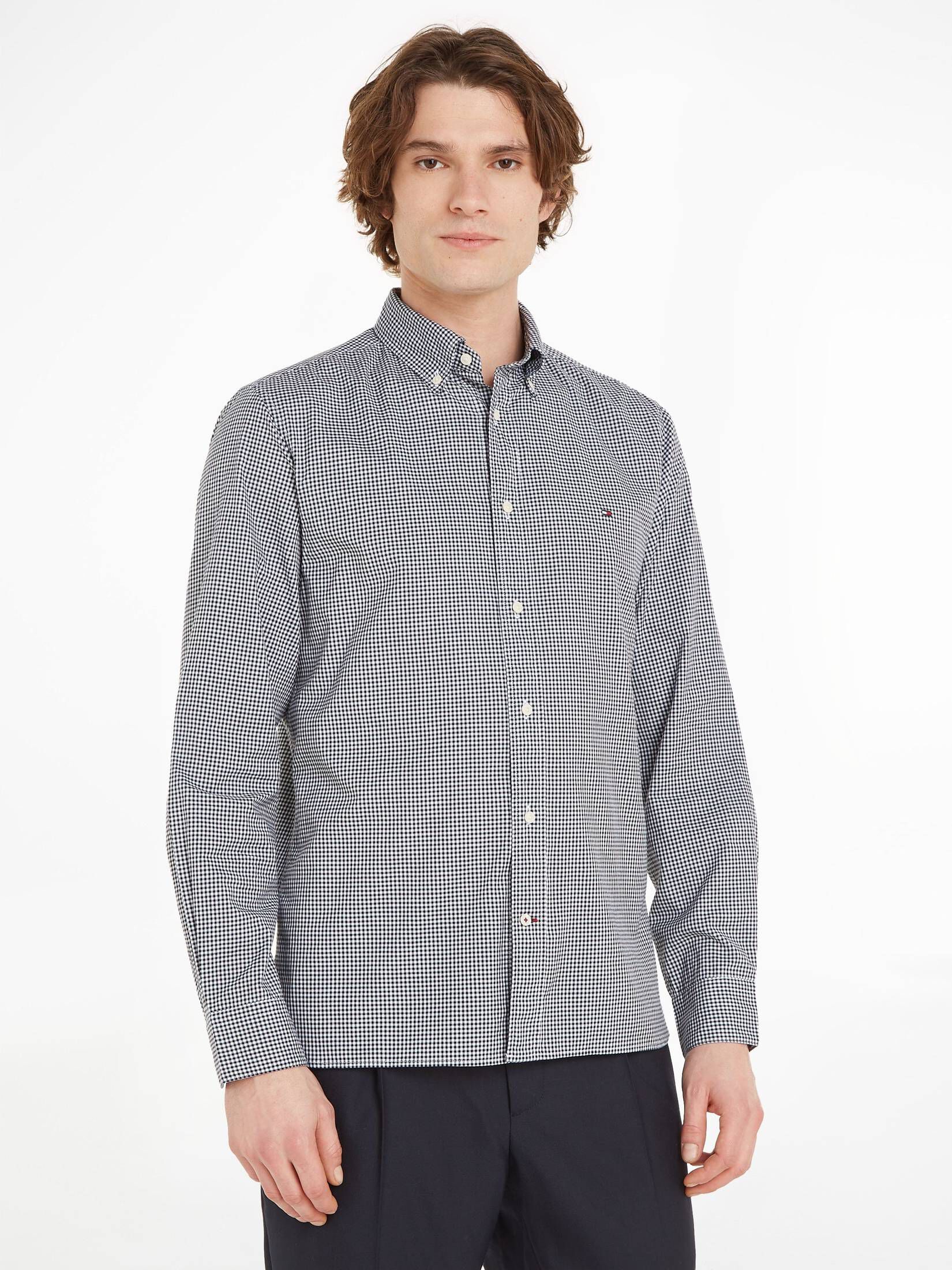 Tommy Hilfiger| Herren Hemd NAT.SOFT FLEX GINGHAM RF SHIRT