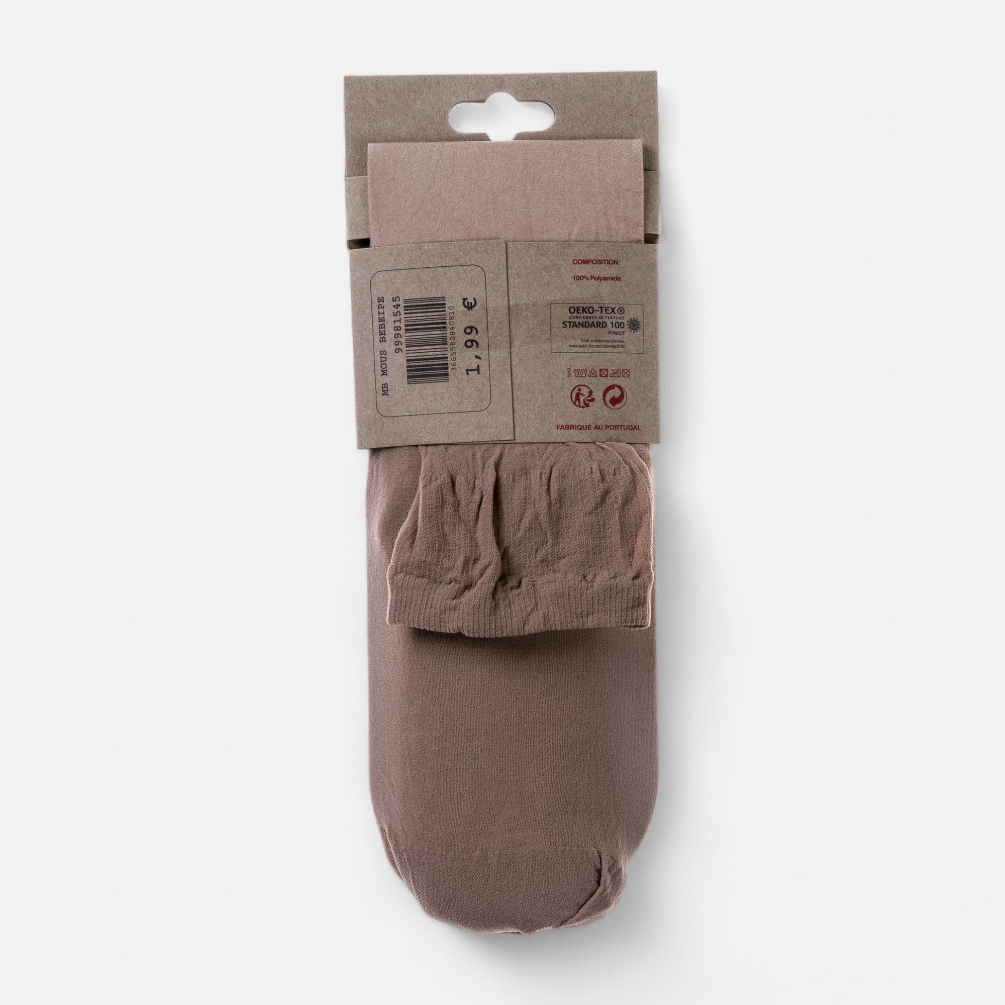 Mi-bas Femme beige