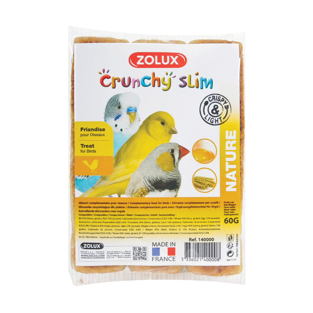 Friandises pour oiseaux crunchy slim 9 x 20gr