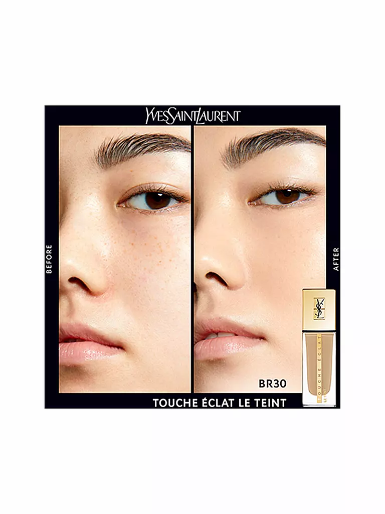YVES SAINT LAURENT Touche Éclat Le Teint Foundation ( BR30 Cool Almond )  braun