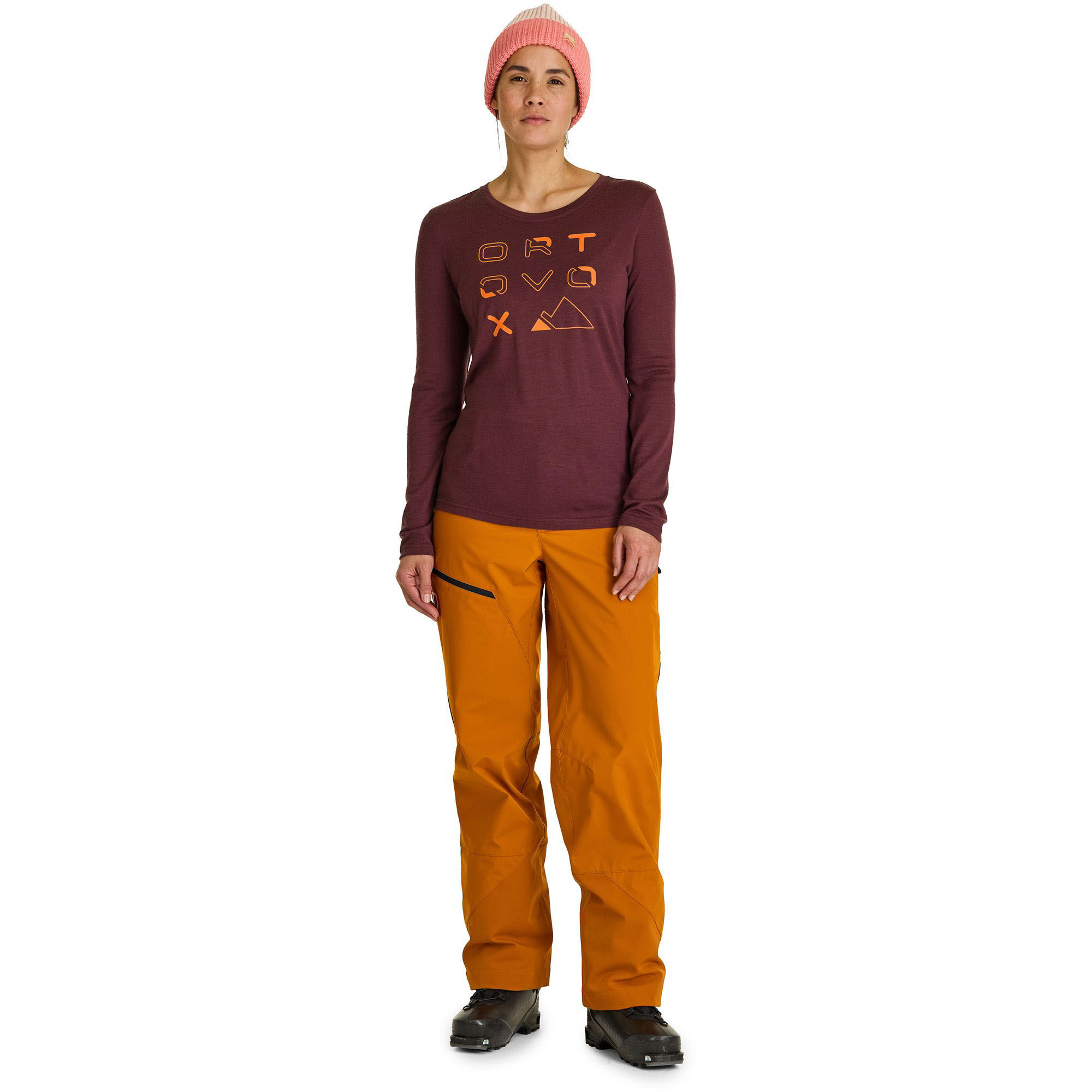 Ortovox185 MERINO BRAND OUTLINE LS W