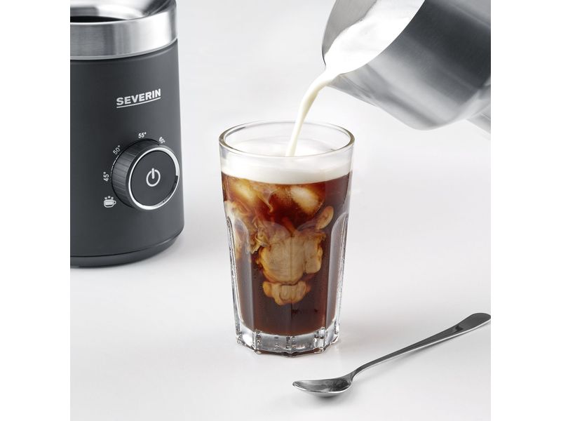 Severin Milchschäumer SM 3586 Schwarz Induktions-Milchaufschäumer