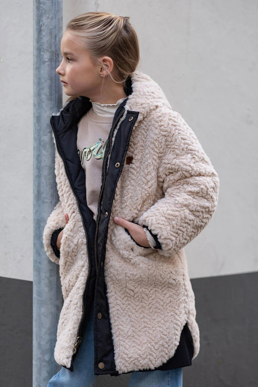 Like Flo reversible jas antraciet