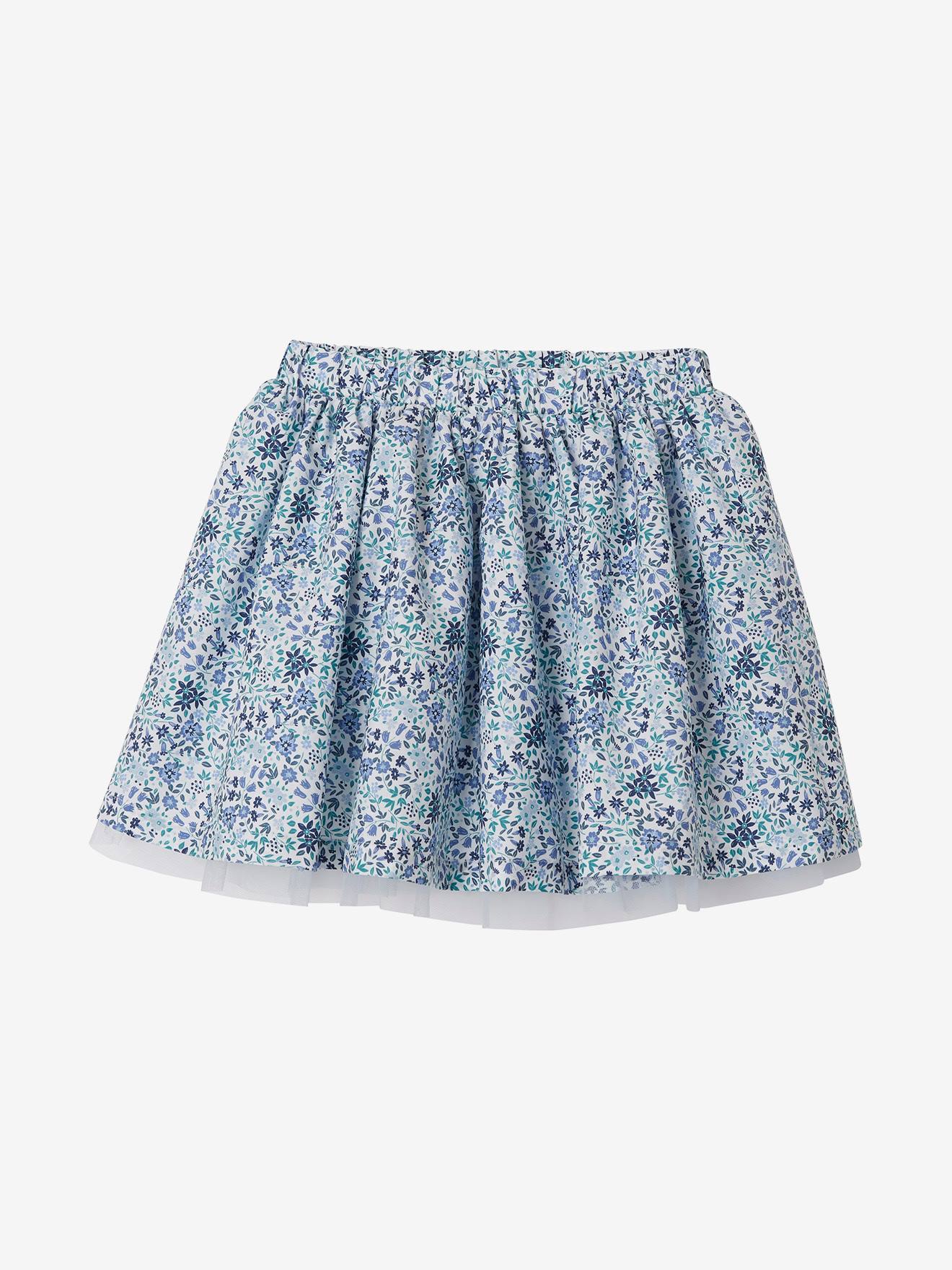 Saia floral para festa infantil, cor off-white