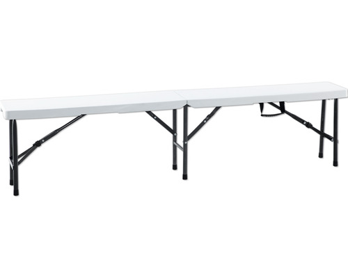 Partybank Oana Garden Place 4-zits 2-delige set 180 x 25 x 43 cm kunststof staal wit