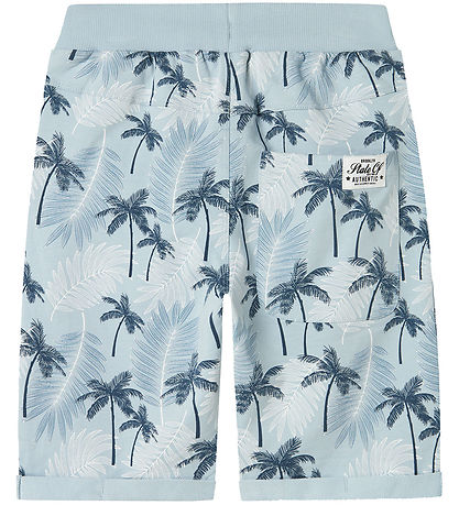 Name It Sweatshorts - Noos - NkmVermo - Celestial Blue/Palms
