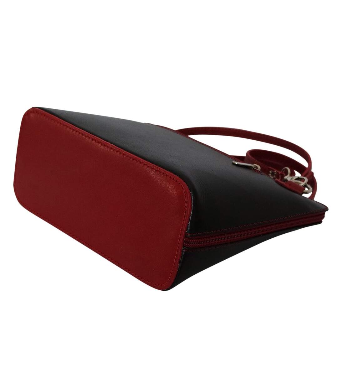 Sac bandoulière cuir bi-color italien