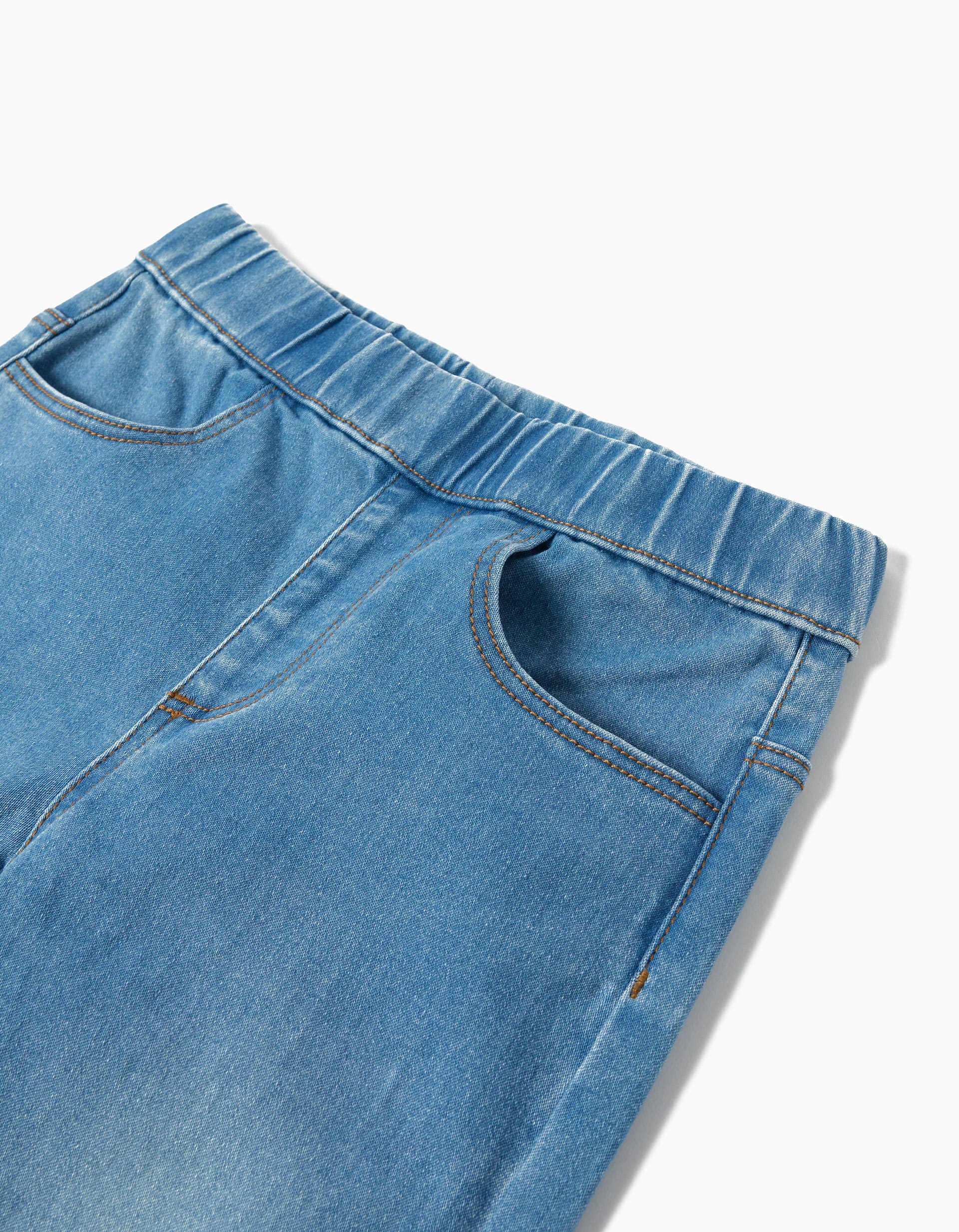 Jeggings de Ganga, Menina, Azul Claro