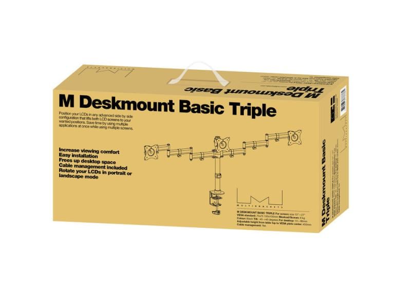 Multibrackets Tischhalterung Basic Triple bis 24 kg – Schwa Deskmount