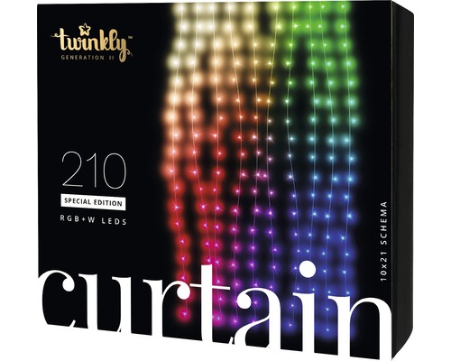 Twinkly LED Gordijn Generatie II 10 x 2,1 m 210 LED's incl. App-bediening