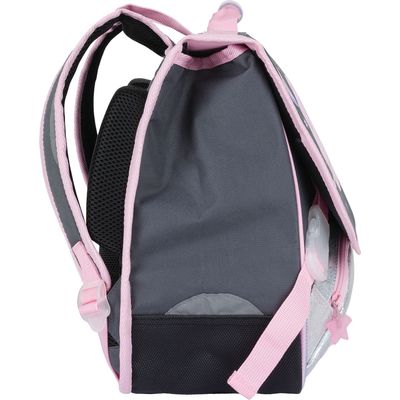 Cartable Cosmic Girl - 38 cm - 2 compartiments - gris anthracite - Oberthur