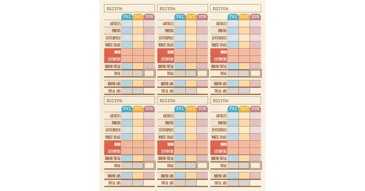 European Player NetworkFit to Print Bordspel  (Engels, 1 - 6 spelers, 15 - 30 minuten, Vanaf 10 jaar)