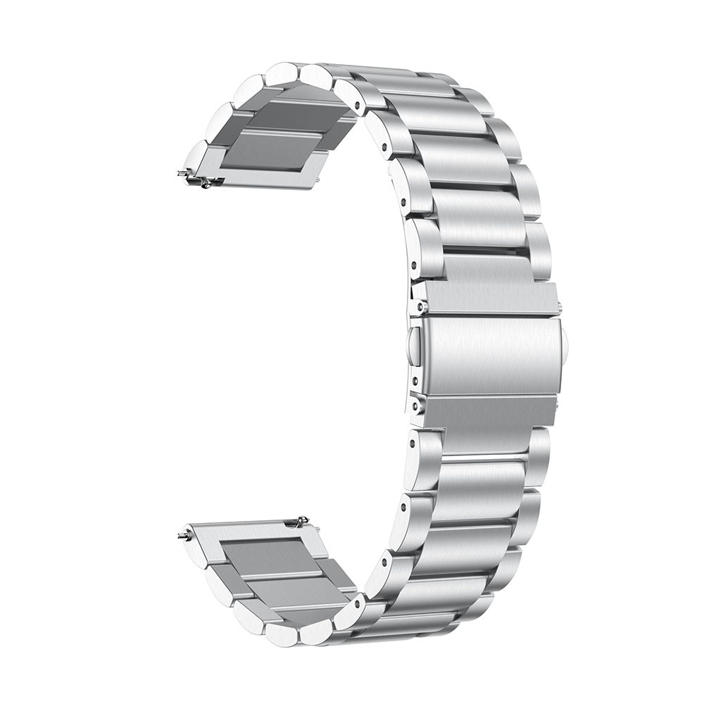 Samsung Galaxy Watch 42mm / Watch Active 2 / Watch Active / Gear Sport Edelstahl Armband Butterfly Verschluss - Silber