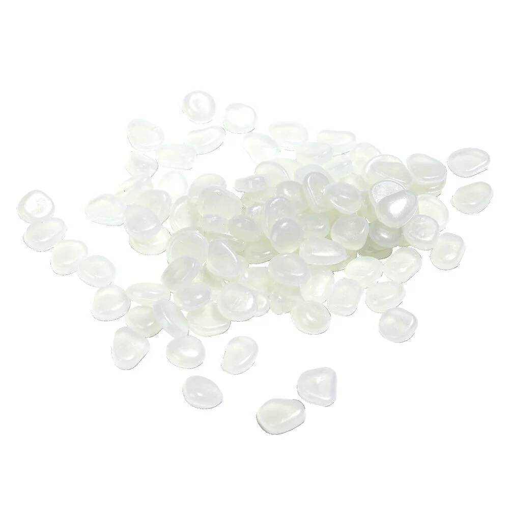 Lot de 100 galets décoratifs phosphorescents