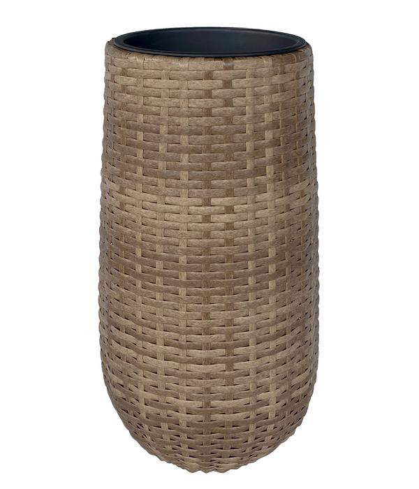 Dehner Polyrattan-Flechttopf Tulum, rund