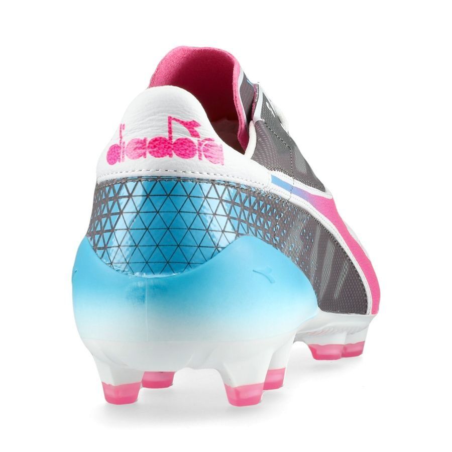 Diadora Brasil Elite Veloce GR ITA LPX FG - Blanc/Rose/Bleu