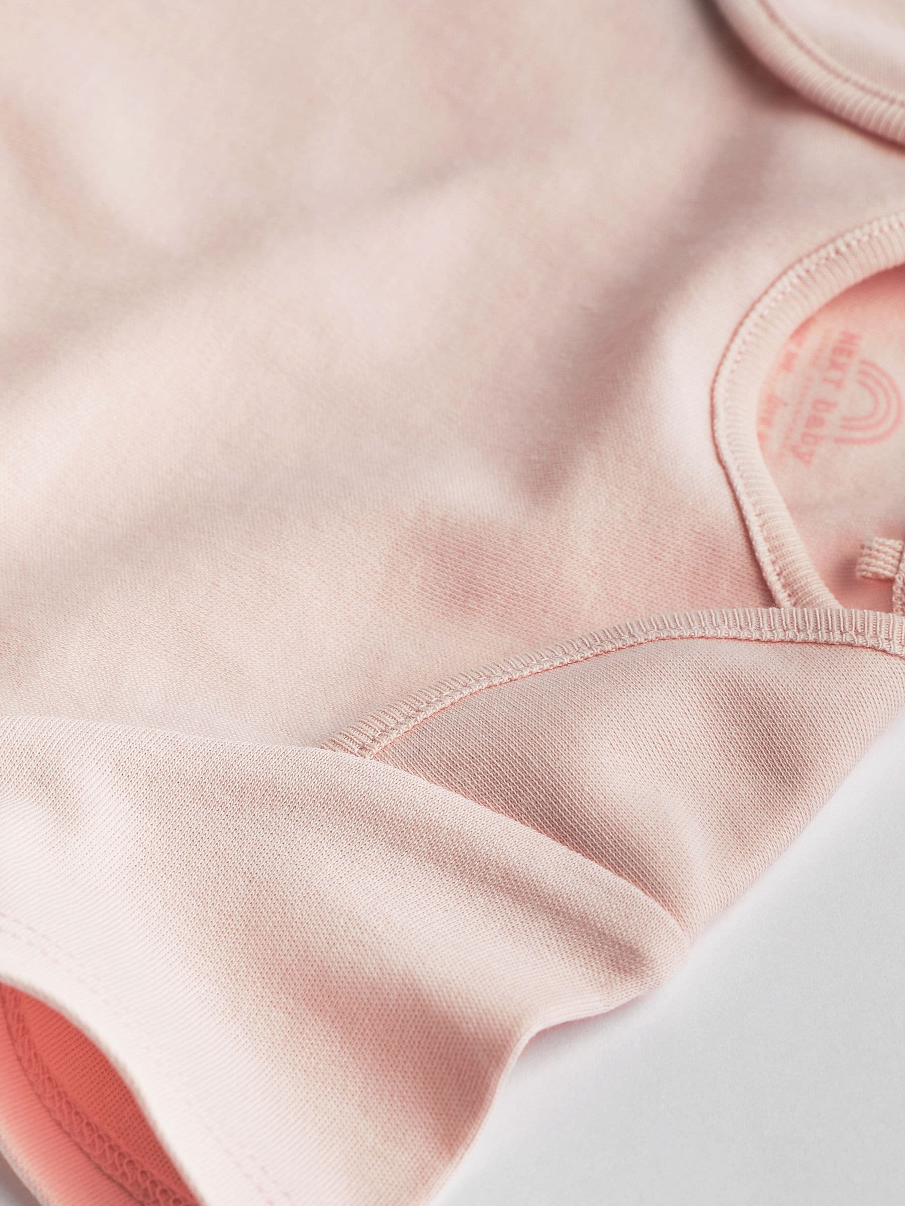 Roze/wit - Essentiële babyrompertjes met korte mouwen