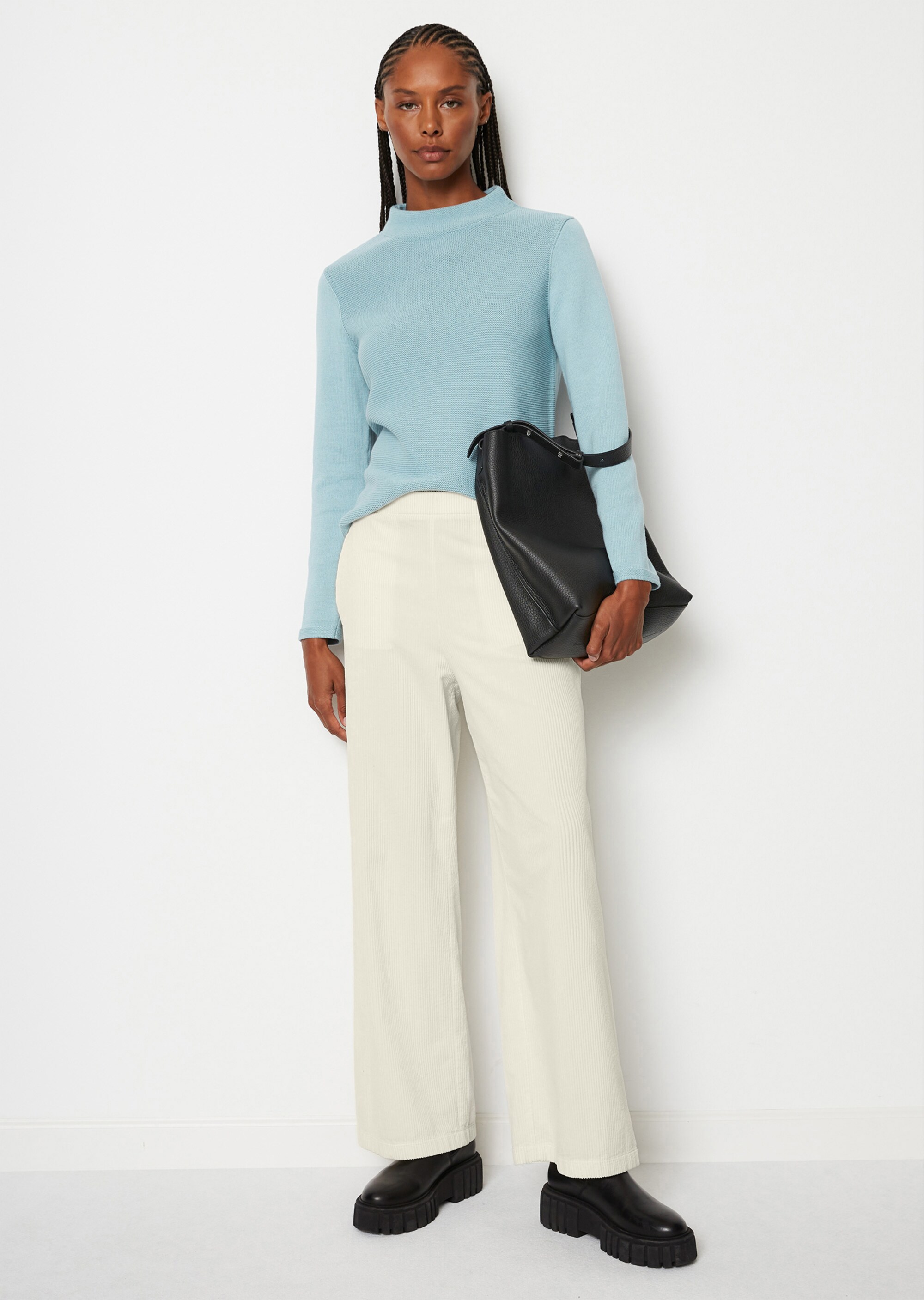Strickpullover slim aus Organic Cotton