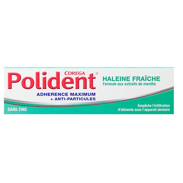 Crème fixative haleine fraîche 40g