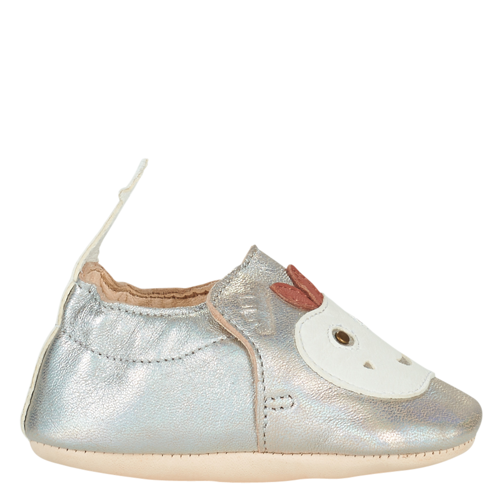 MY BLUMOO POMME - Chaussons en cuir | Argent
