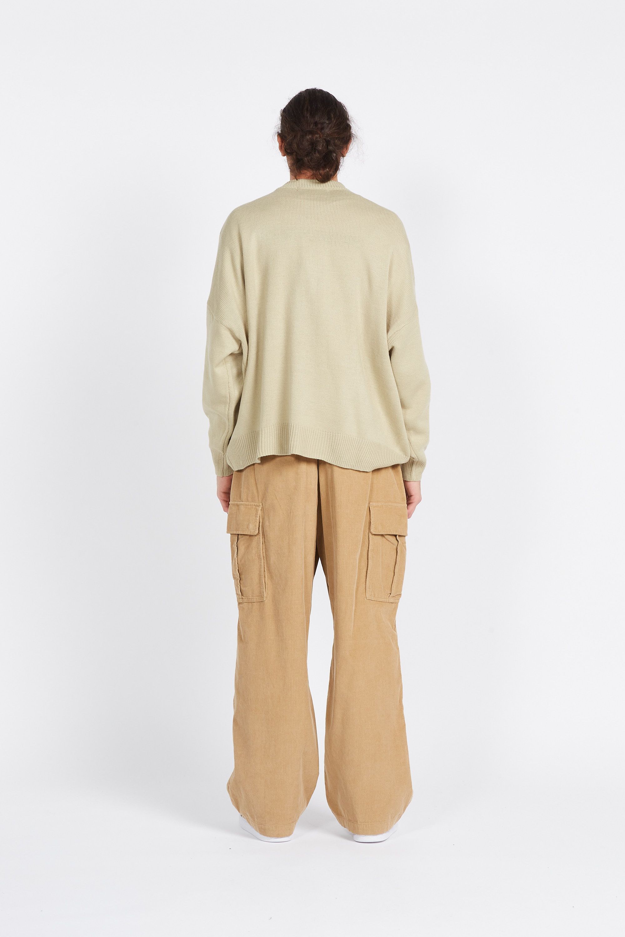 LOST MANAGEMENT CITIES Pull ARCH KNIT SWEATER Beige