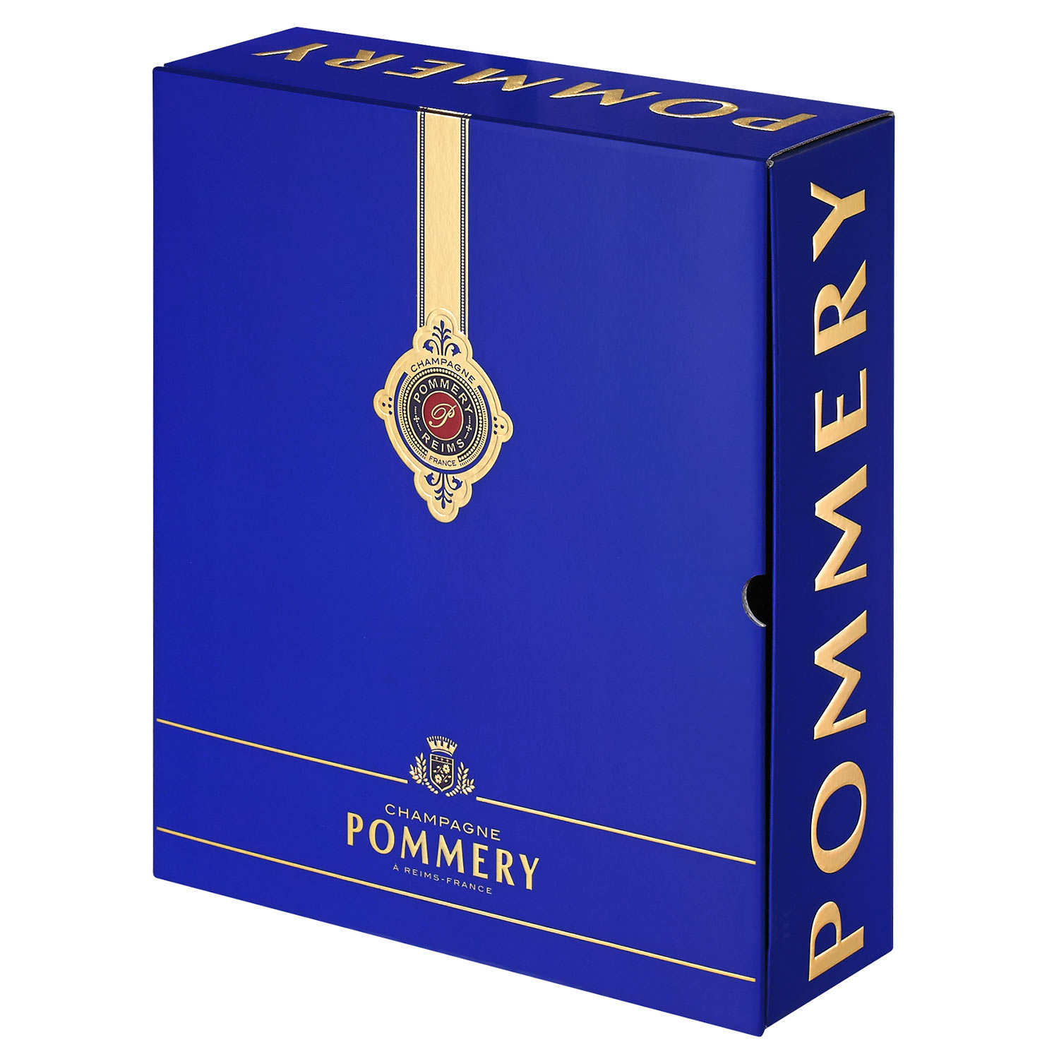 Coffret de Champagne Brut Royal Pommery et 2 flûtes
