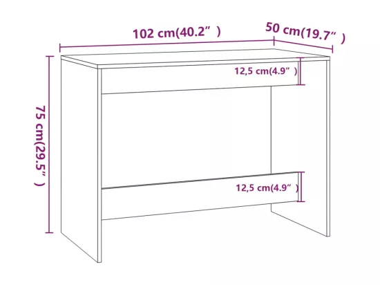 Ensemble à manger 3 pcs Blanc Bois d'ingénierie