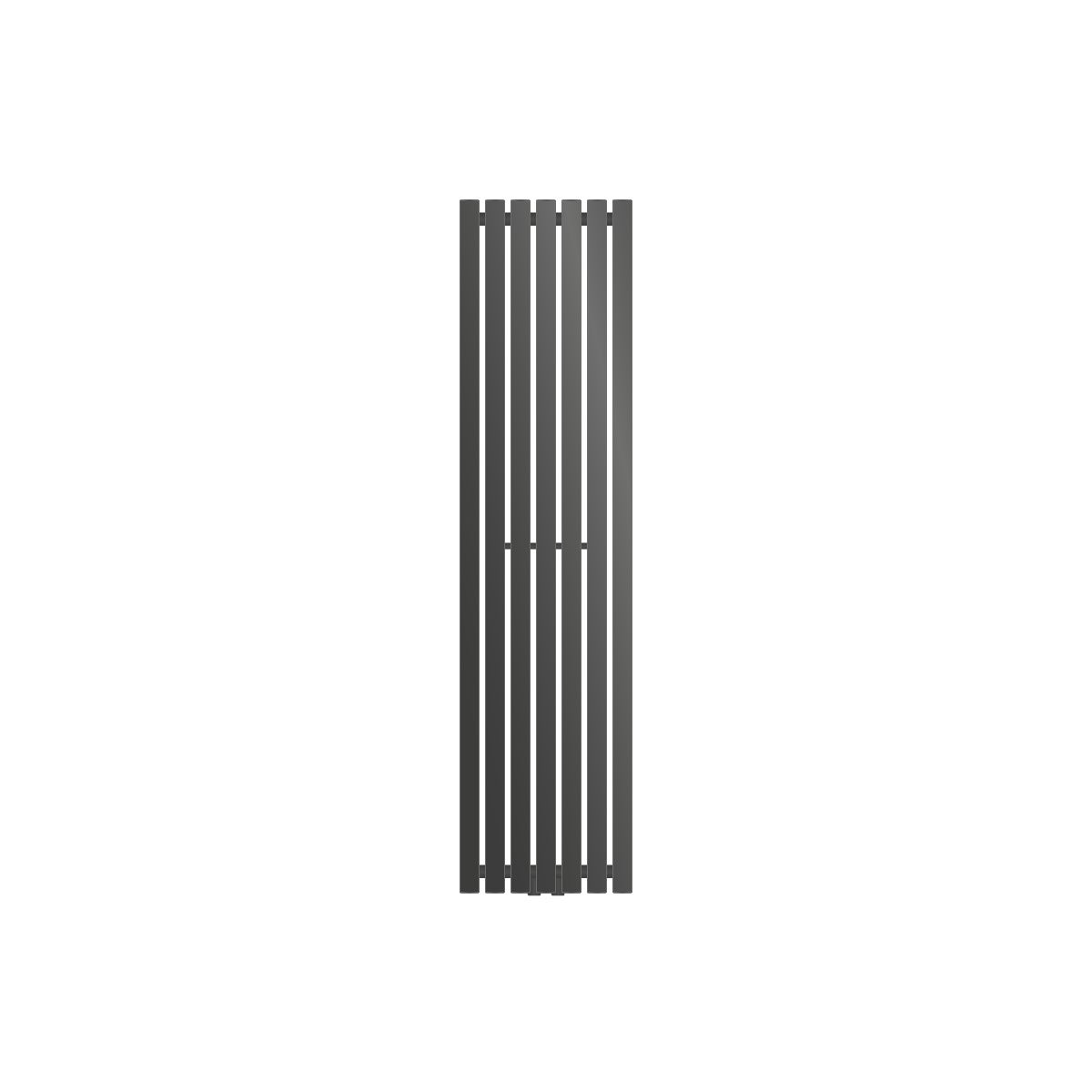 ECD Germany Verticale Paneelradiator 370 x 1400 mm Antraciet met Middenaansluiting, Design Vlakke Radiator Enkellaags Badkamerradiator Vlakke Radiator Designradiator Enkelrijige Verwarming Badkamer/Woonkamer