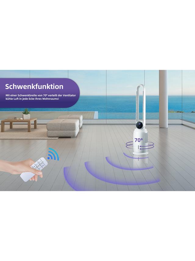 Wohlfühlklima Turmluftkühler 3in1 – Ventilator mit Kühlung & Luftbefeuchter