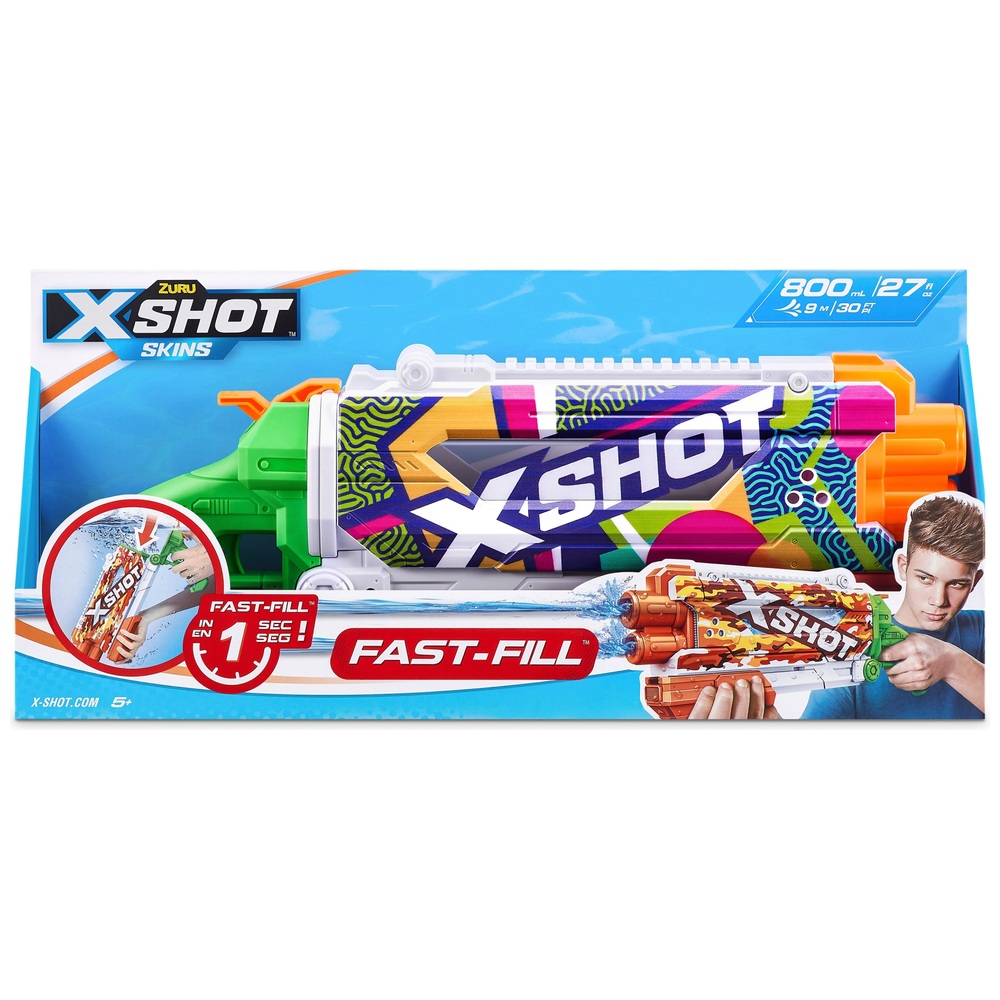 XSHOT Water Fast-Fill Skins Pump Action Water Blaster Ripple von ZURU
