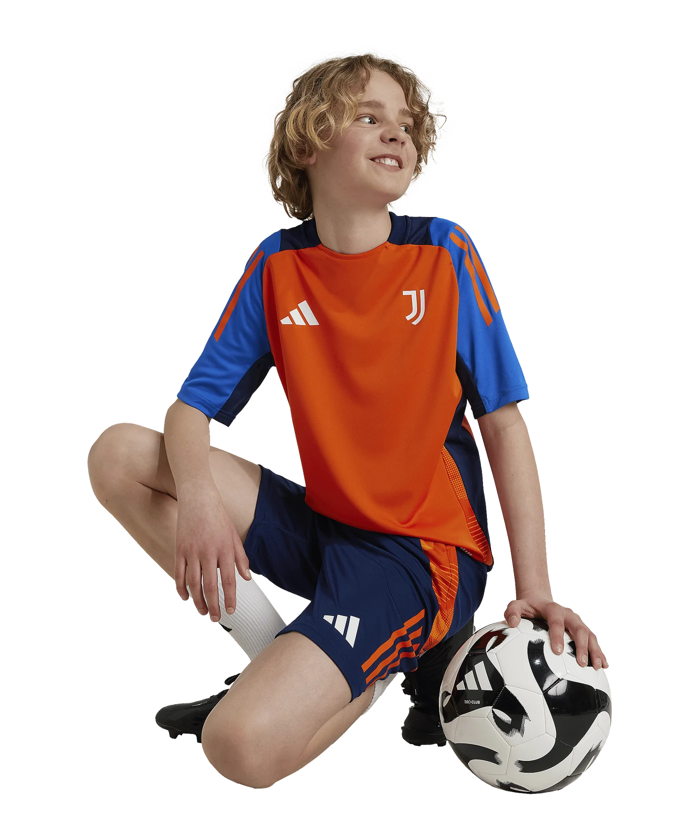 adidas Juventus Turin Trainingsshirt Kids Orange
