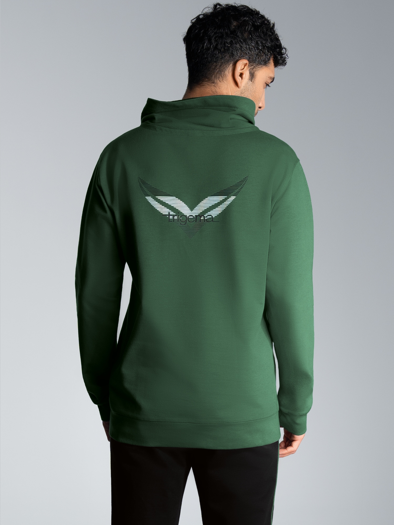 Sweatshirt mit kontrastfarbigen Details Efeu