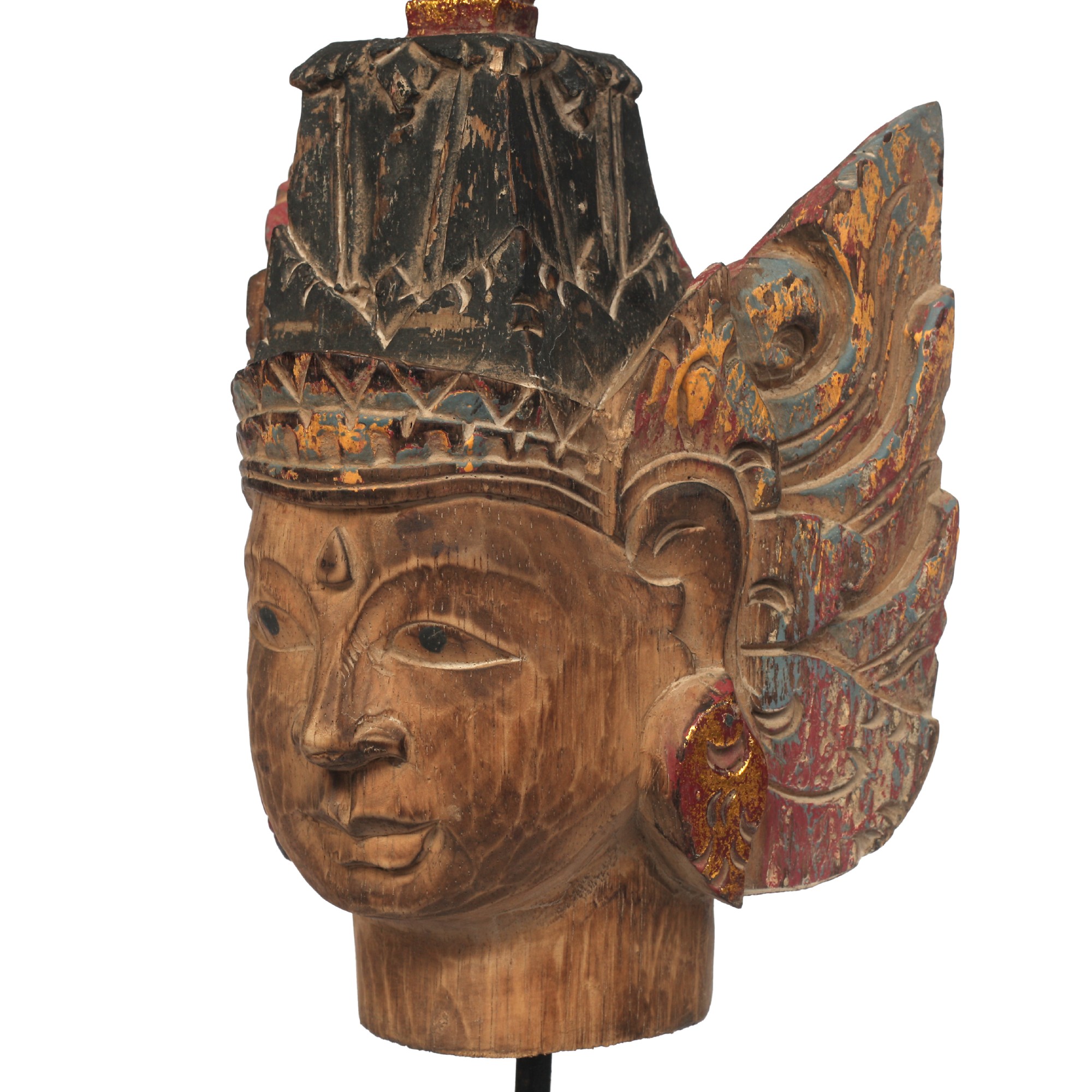 Skulptur 'Ram' auf Sockel, multicolor, H 31 cm, B 14 cm, T 11 cm von fischer's lagerhaus