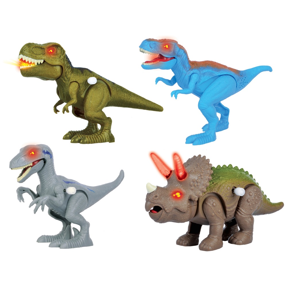 Sortiment an Dinos mit Licht und Sound