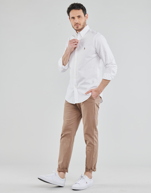 Polo Ralph Lauren - CHEMISE AJUSTEE EN OXFORD COL BOUTONNELOGO PONY PLAYER MULTICO Blanco