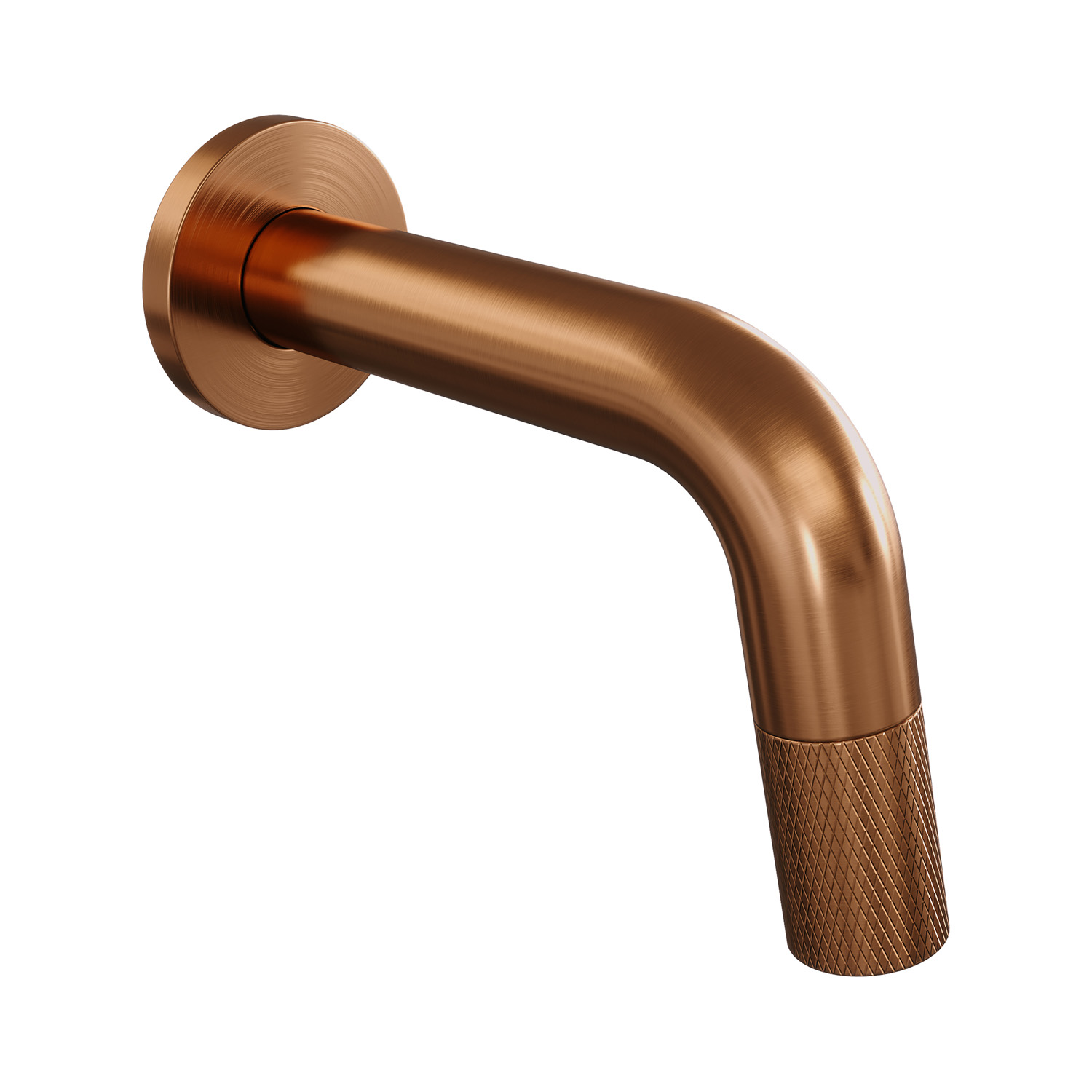 Brauer Copper Carving inkortbare inbouw fonteinkraan koper geborsteld PVD